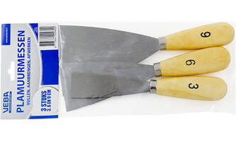 VEBA Plamuurmes Set 3-Delig (3cm, 6cm, 9 cm)