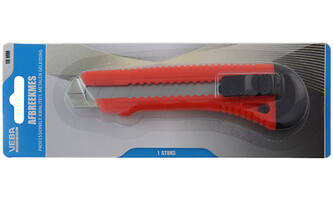 VEBA Afbreekmes 18 mm Metalen Inleg Blister