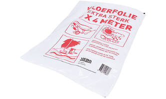 VEBA Vloerfolie 4x4 m Transparant Extra