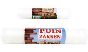 Dumil Puinzakken/grofvuilzakken Ldpe 65L 5 st Rol