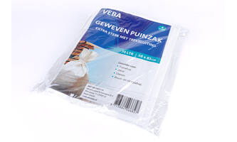 VEBA Puinzakken/grofvuilzakken Geweven 70L 4 st Pak