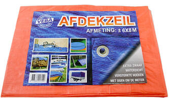 VEBA Afdekzeil Oranje 6x8 m