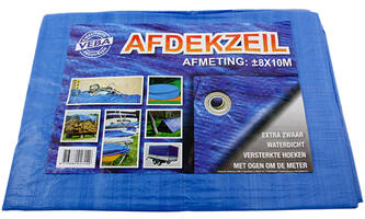 VEBA Afdekzeil Blauw 8x10 m