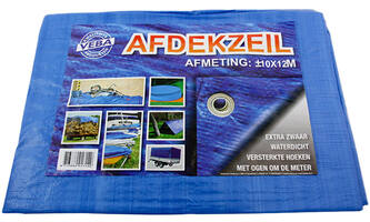 VEBA Afdekzeil Blauw 10x12 m