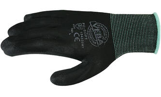 VEBA Handschoen Pu-Soft Zwart Mt L