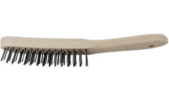 VEBA Staalborstel 3 Rij Hout