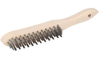 VEBA Staalborstel 4 Rij Hout