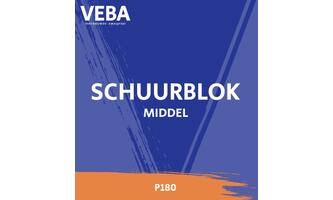 SCHUURBLOK MIDDEL ORANJE P180