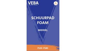SCHUURPAD FOAM MIDDEL ORANJE 2ST