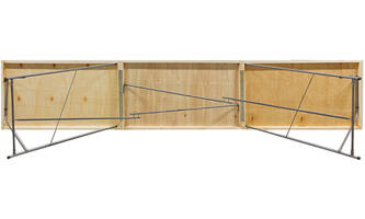VEBA Behangtafel 3 m Hout Standaard