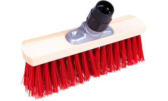 VEBA Straatbezem Pvc Rood 30cm + Steelverbinding