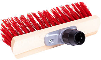 VEBA Straatbezem Pvc Rood 30cm + Steelverbinding