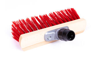 VEBA Straatbezem Pvc Rood 30cm + Steelverbinding
