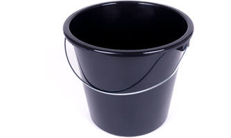 Huishoudemmers Zwart Rond